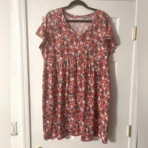 Plus size baby doll dress